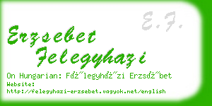 erzsebet felegyhazi business card